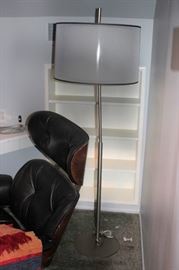 Chair/Ottoman with Floor Lamp