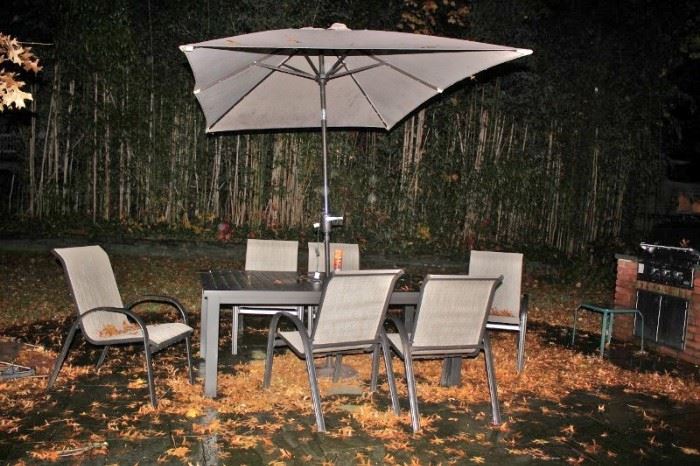 Patio Set with Umbrella