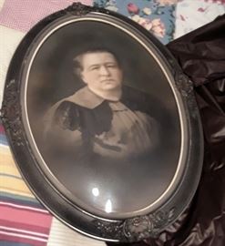 Grandmother with Antique Frame