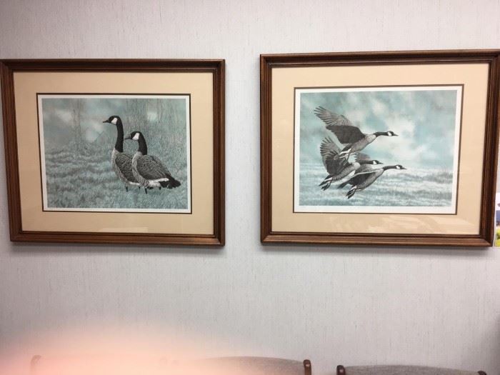Print Geese Flying to paintings
