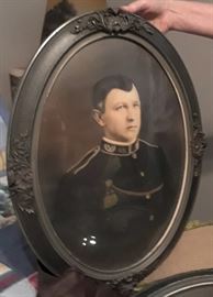 Soldier relative antique frame