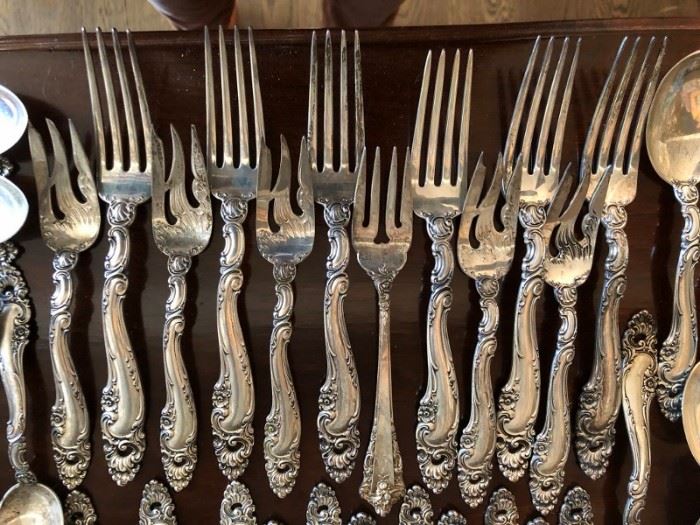 Gorham Sterling Flatware (service for 12) and Serving Pieces