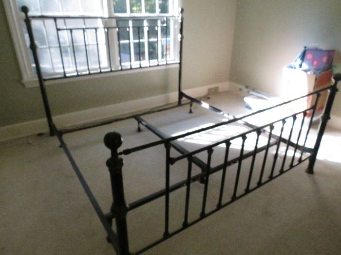 RESTORATION HARDWARE KING SIZE BED FRAME.