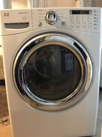 LG STEAM WASHER AND DRYER.  HIGH END STUFF AND IN GREAT SHAPE.  BRING HELP TO LOAD.