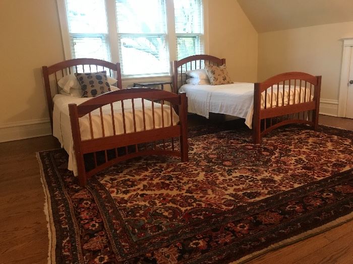 Rug 8’7” x 12’4”
$1100 

Twin beds, mattresses, bedding. $200 each.- SOLD
