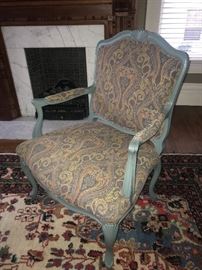 Beautiful gray upholstered side chair
$200