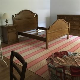 5 piece bedroom set includes desk, chair, dresser, night stand, and queen bed.  $900