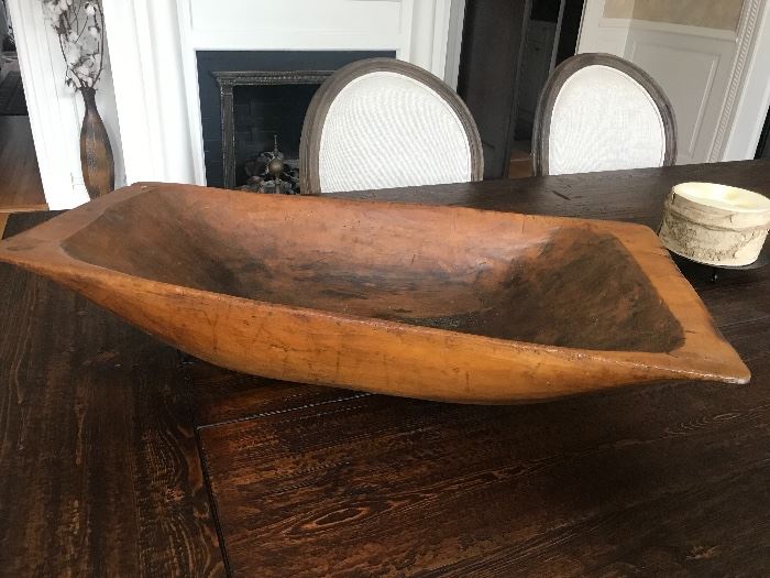 Large rustic dough bowl
$95