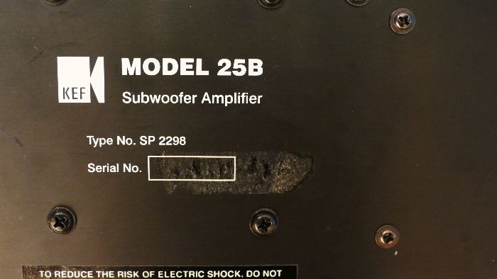 Kef Model 25B sub woofer