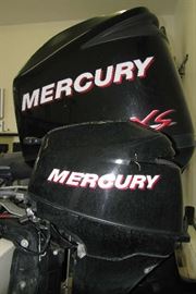 250 hp Mercury Pro XS and Mercury 9.9 Pro Kicker