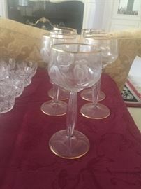 Detail Moser Goblets
