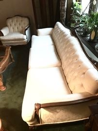 Antique sofa with chair 