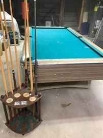 3/4 inch full slate with return pool table 