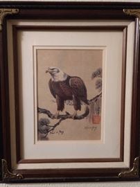 signed and numbered Bald Eagle prints 1 of 2 by Karl Feng
