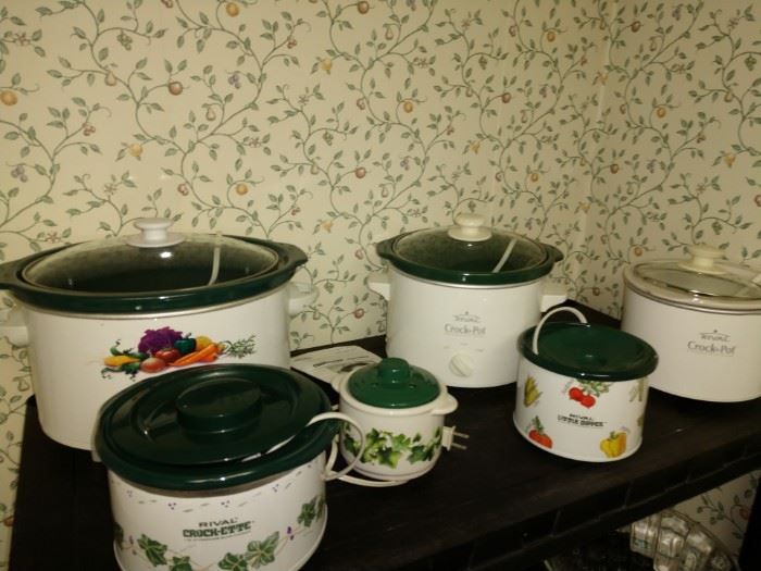 Variety of Crock Pots