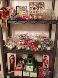 Nutcracker collection, vintage ornaments, children's xmas books