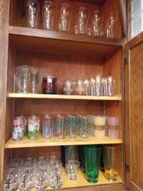 Nice selection of modern and vintage glass sets: Libbey, Anchor Hocking, Reidel, and more