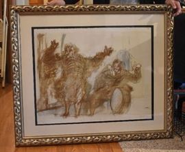 Untitled Weisbuch - Framed Art in Ornate Frame