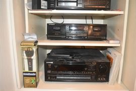 Pioneer Laser Karaoke System, Pioneer Receiver, Pioneer Dual Cassette, Microphones