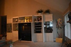 Custom made Entertainment Storage Center, Flat Screen TV