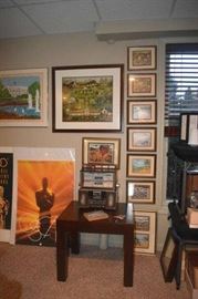 Juke Box Changer and Art - and Vintage Oscar Posters from 1992 1993 and other years