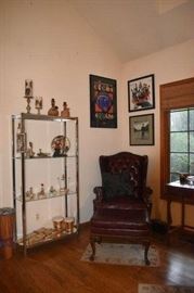 Wing Back Chair Elton John Signed Album Single Man