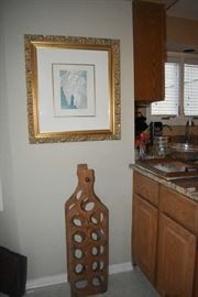 Dali Engraving, Authorized by Artist Wine Rack