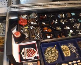 Amber, Swarovski, Sterling, Brass