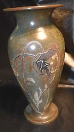 Beautiful Silvercrest Silver over Bronze Vase