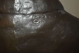 Back side Reagan Bust