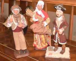 San Tons Jo Eande France Wood Figurine Dolls