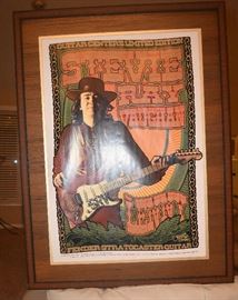 Stevie Ray Vaughn Lenny Poster, Fender Stratocaster Guitar