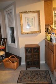 Small Chest and Dali Serigraph