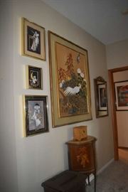 Antique Table Asian Art Clown Art