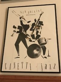 Canetti Jazz Signed Poster