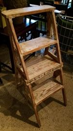 Plant ladder. Converts to chair