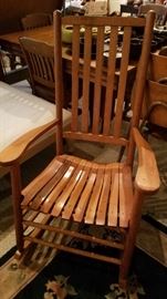 Vintage slatted rocker