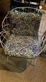 Mid-century wire chair. Newly powder coated
