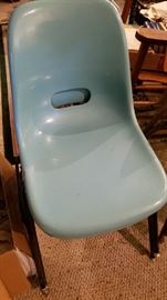 Krueger fiberglass stacking chairs. More colors available.