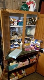 Craft supplies. Cabinets for sale