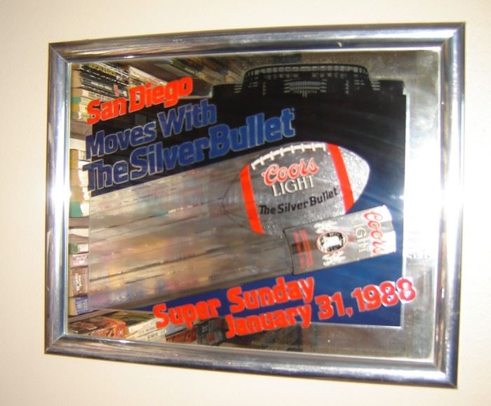 Silver Bullet Coors Light Bar Mirror #2