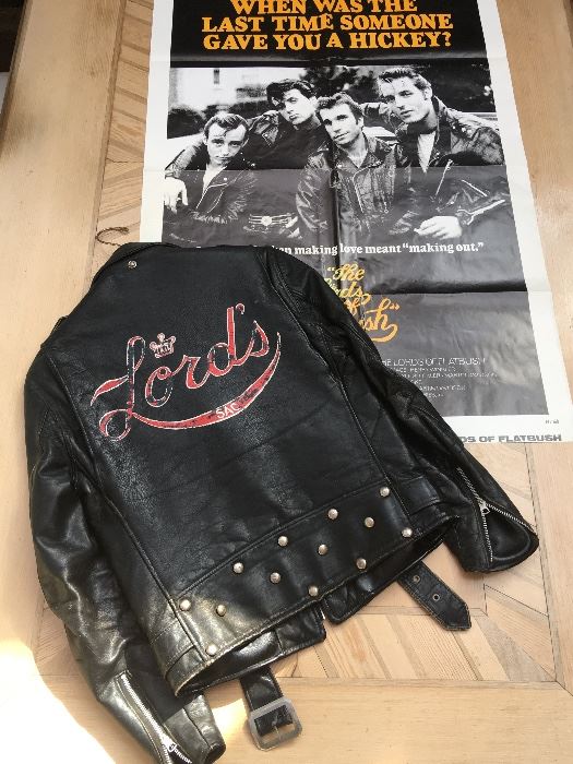 Original "The Lords of Flatbush" Leather Jacket and Limited Poster