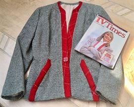 Jacket Worn by Diane Keaton, Designed by Sandy Davidson, and Shown on Cover of Oct., 1992 TV Times