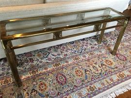 another view of the sofa table asking $280