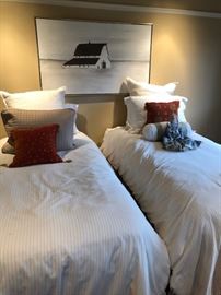 Pair of twin beds art not for sale