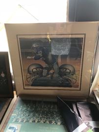 wonderful seahawks lithograph