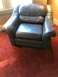 leather reclining armchair