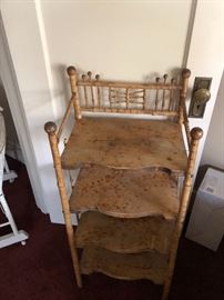 four tiered bamboo shelf - books or bedside....