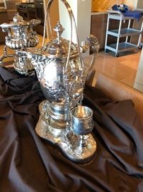 antique silverplate "tipper" ornate and beautiful