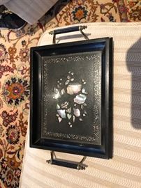 nacre inlaid tray